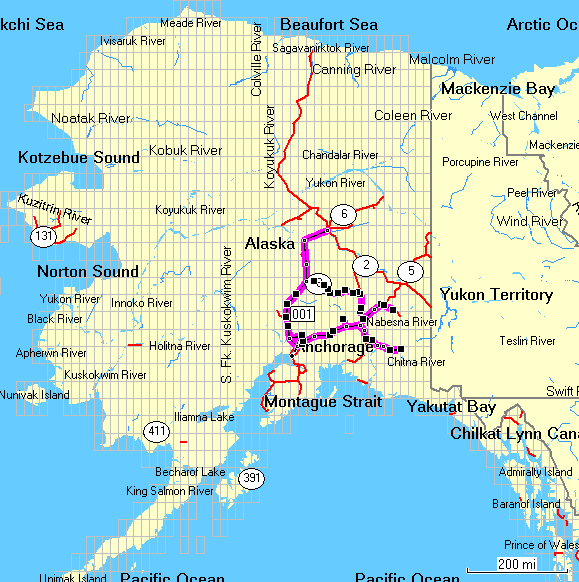 Big trip route